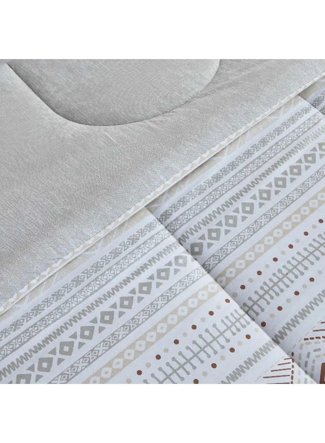 Home Box Madison Luton 5-Piece Cotton Printed King Comforter Set - 220x240 cm