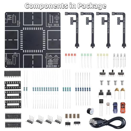 MIOYOOW LED Traffic Light Simulation Soldering Practice Kit DIY Traffic Signal Light Circuit Board Soldering Kit with Sounds STEM Educational Electronics Projects for Home and School Learning - Image 5