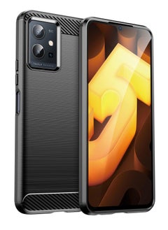 جراب واقٍ رفيع من مادة TPU لهاتف Vivo Y55 5G أسود