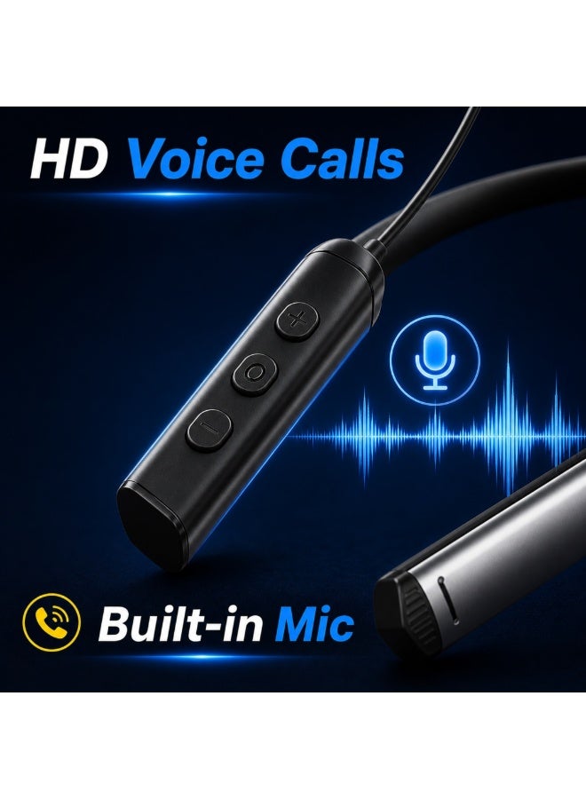 Extreme EXT-317 Wireless Neckband Earphones Pure Bass Hi-Fi Sound 40H Battery Mic iOS Android - Image 4