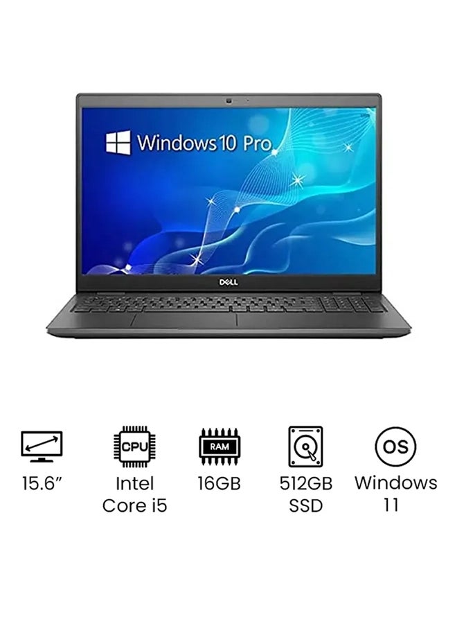 DELL Latitude 3510 Business And Professional (Upgraded Version) Laptop With 15.6-Inch HD Display, 10th Gen Core i5-10210U Processer/16GB RAM/512GB SSD/Intel UHD Graphics 620/Windows 11 English/Arabic Black - Image 1