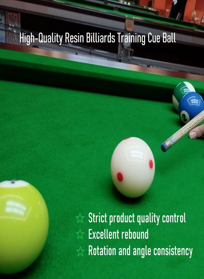 DONZWIYES Pro-Cup Pool Cue Ball 2 1/4" 6 Dots AAA-Grade Regulation Size Pool Billiard Training Cue Ball(2 Pack,Red and Black Set) - Image 5