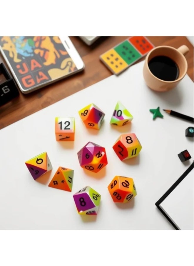 null - Outlet Silicone Dice DND Table Dungeons And Dragons COC Run TRPG Kulu Dice Dice Method-Color:Silicone Pink Black Lettering - Image 1