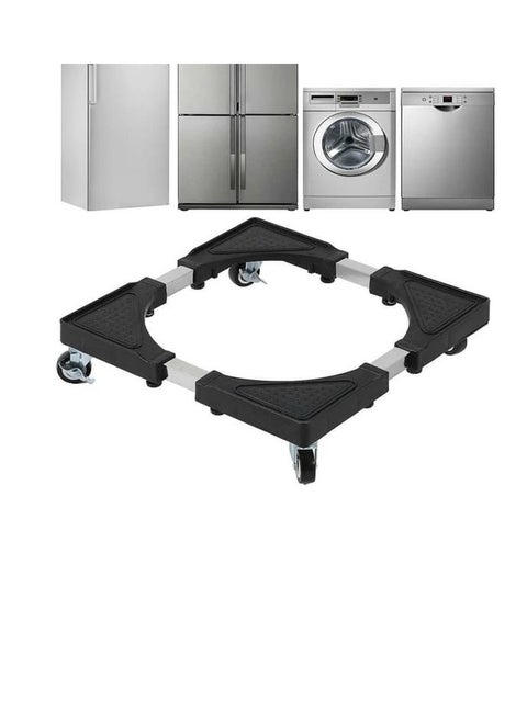 Heavy Duty Furniture Appliances Rollers, Extensible Washing Machine Base Mobile Wheels for Refrigerators, Dryers, Dishwashers and other Heavy Objects, Max Load 1100 lb, Non-Slip