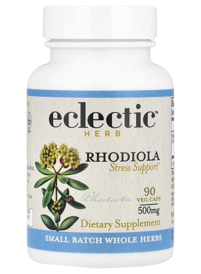 Eclectic Herb Rhodiola Stress Support 500 mg 90 Veg Caps - Image 1