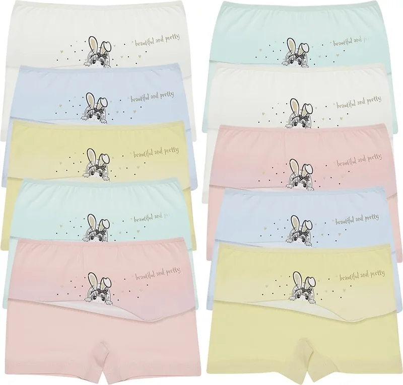 دونيلا 10 Pcs Color Printed Girl's Shorts - 425077