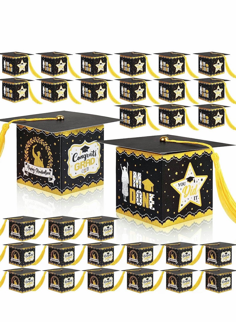 30Pcs Graduation Candy Boxes - Congrats Grad Gift Boxes for 2023 Graduation Party Favors and Supplies - Perfect Decorations for Celebrating Your Graduate! - Image 1