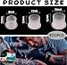 DreamAug Tattoo Ink Caps 300 Pack Disposable Clear Pigment Cups with Wide Flange Base Assorted Sizes SML Thick Plastic NoSpill Holders for Tattooing Microblading Permanent Makeup - Image 3