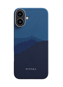 PITAKA pitaka for iPhone 16 Case Compatible with MagSafe, Thin & Light iPhone 16 Case with a Caseless Feel, 1500D Aramid Fiber Woven Tactile Woven Case - Over The Horizon  - Image 1