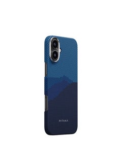 PITAKA pitaka for iPhone 16 Case Compatible with MagSafe, Thin & Light iPhone 16 Case with a Caseless Feel, 1500D Aramid Fiber Woven Tactile Woven Case - Over The Horizon  - Image 2
