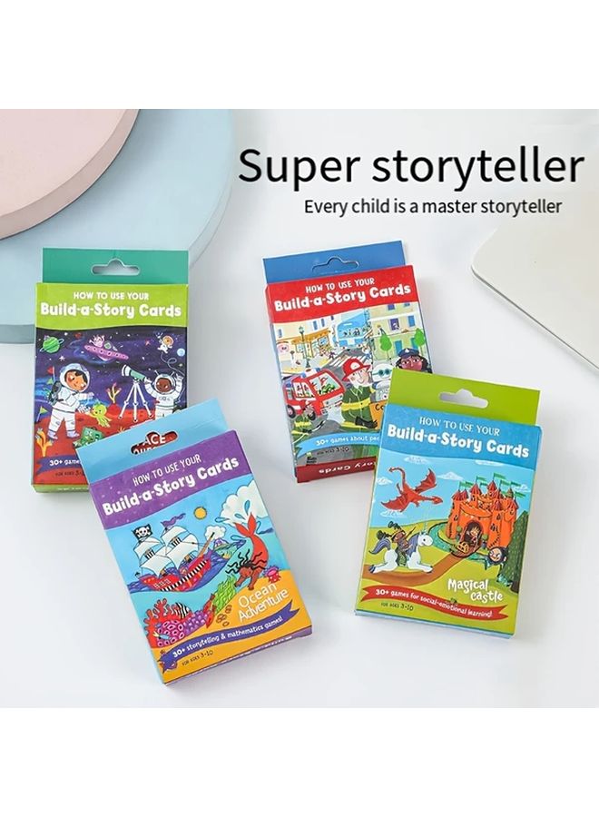 Outer Space Storyteller Picture Cards Imagination Thinking Training Memory Puzzle Toys - Image 2