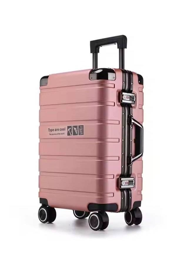 NKX Premium Hard Shell Luggage Set Durable Aluminum Alloy Travel Suitcases 3 Piece Set 20*24*28 Inchs - Image 3