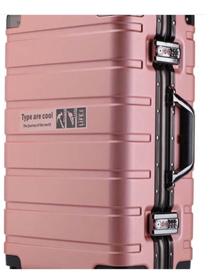 NKX Premium Hard Shell Luggage Set Durable Aluminum Alloy Travel Suitcases 3 Piece Set 20*24*28 Inchs - Image 4