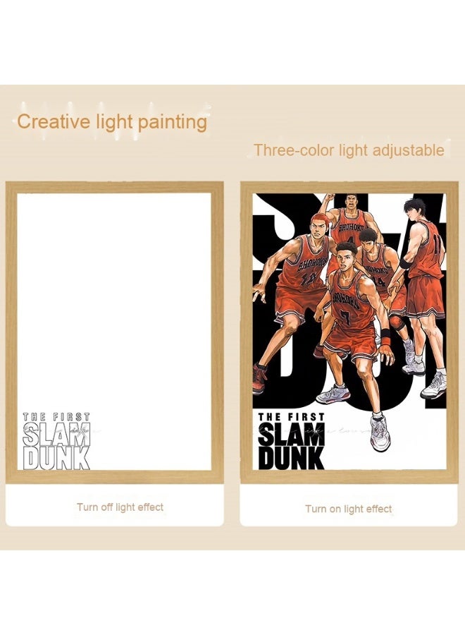 Anna 8-Inch Three-Color Wireless Touch Color-Changing Decorative Light Panel - Image 1