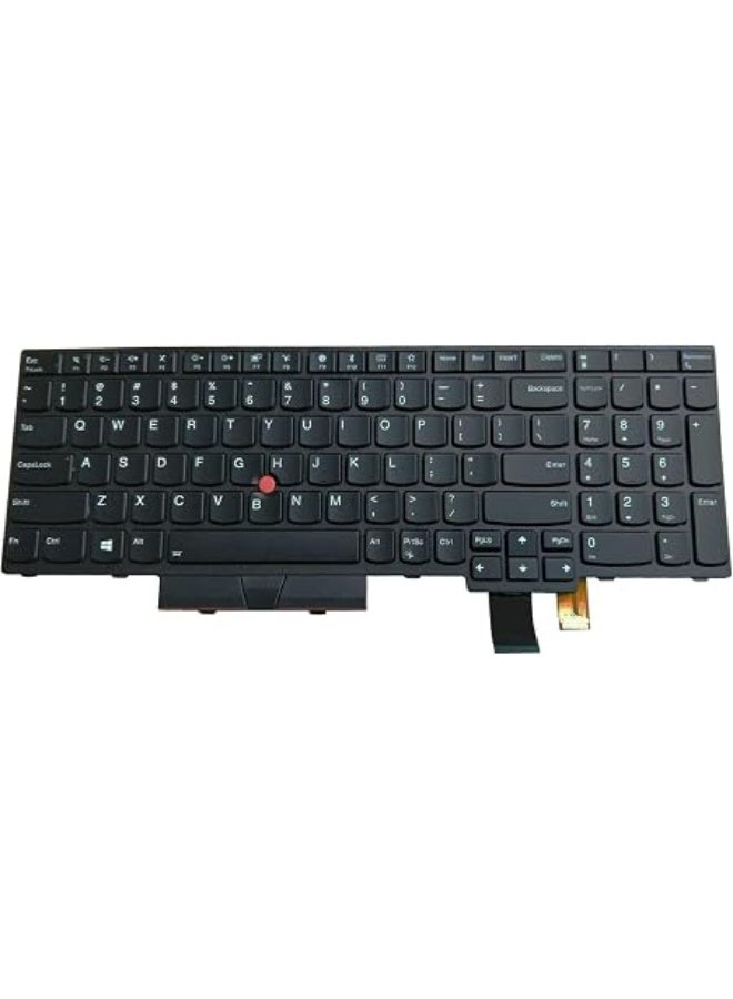 Laptop Keyboard Replacement for ThinkPad T570 T580 P51s P52s - US English Layout, Black with Pointing Stick - Image 1