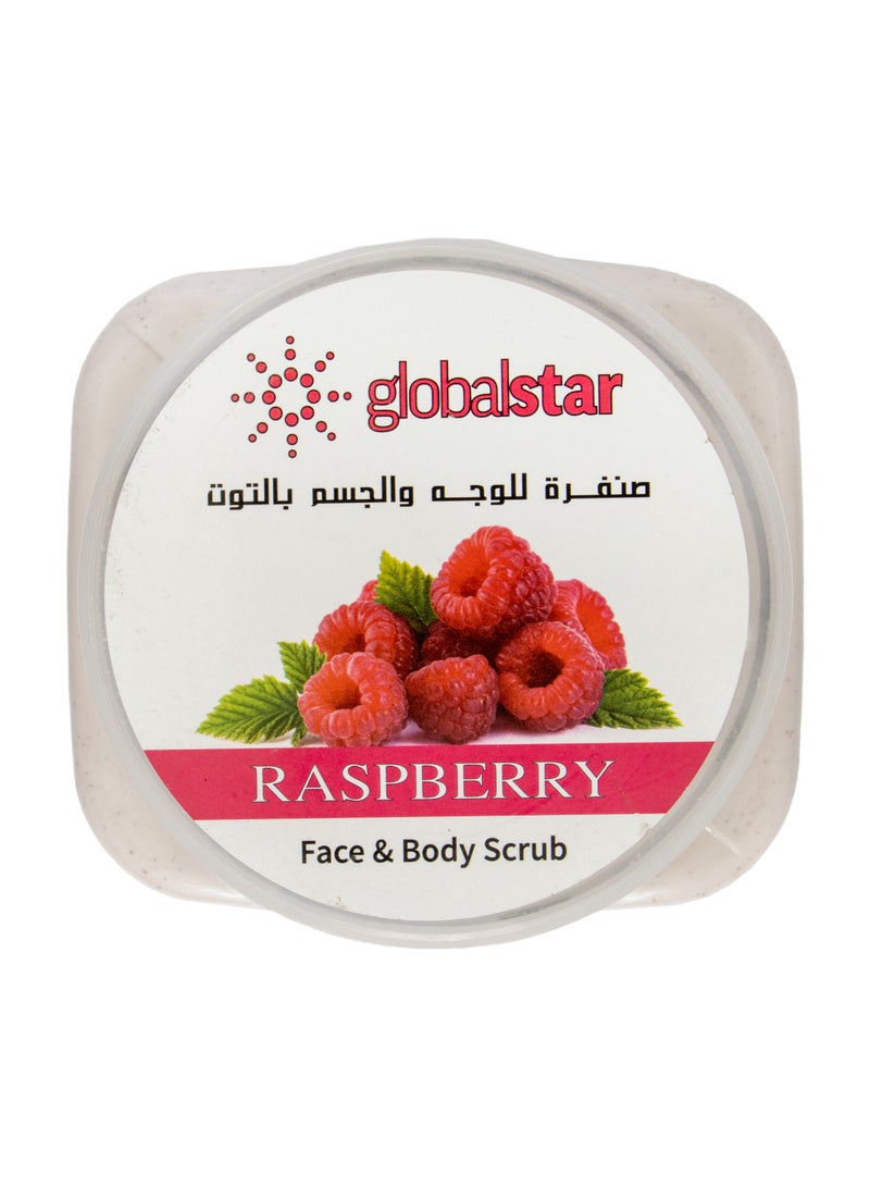 Global Star Face and Body Exfoliating Scrub With Raspberry Scent 500 ml - Image 2