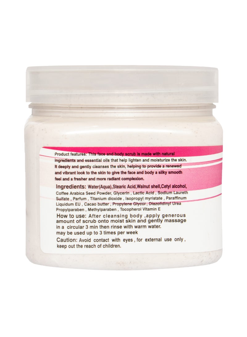 Global Star Face and Body Exfoliating Scrub With Raspberry Scent 500 ml - Image 4