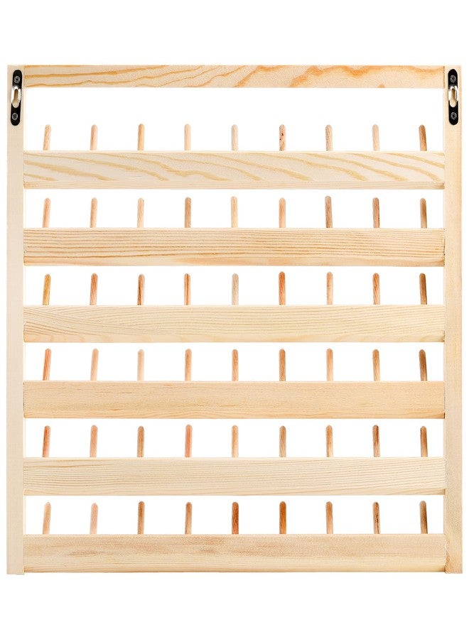 Tosnail 2 Pack 54 Spools Wooden Thread Holder, Large Racks, Wall Mount Storage Organizer for Sewing, Braiding and Embroidery - Image 5