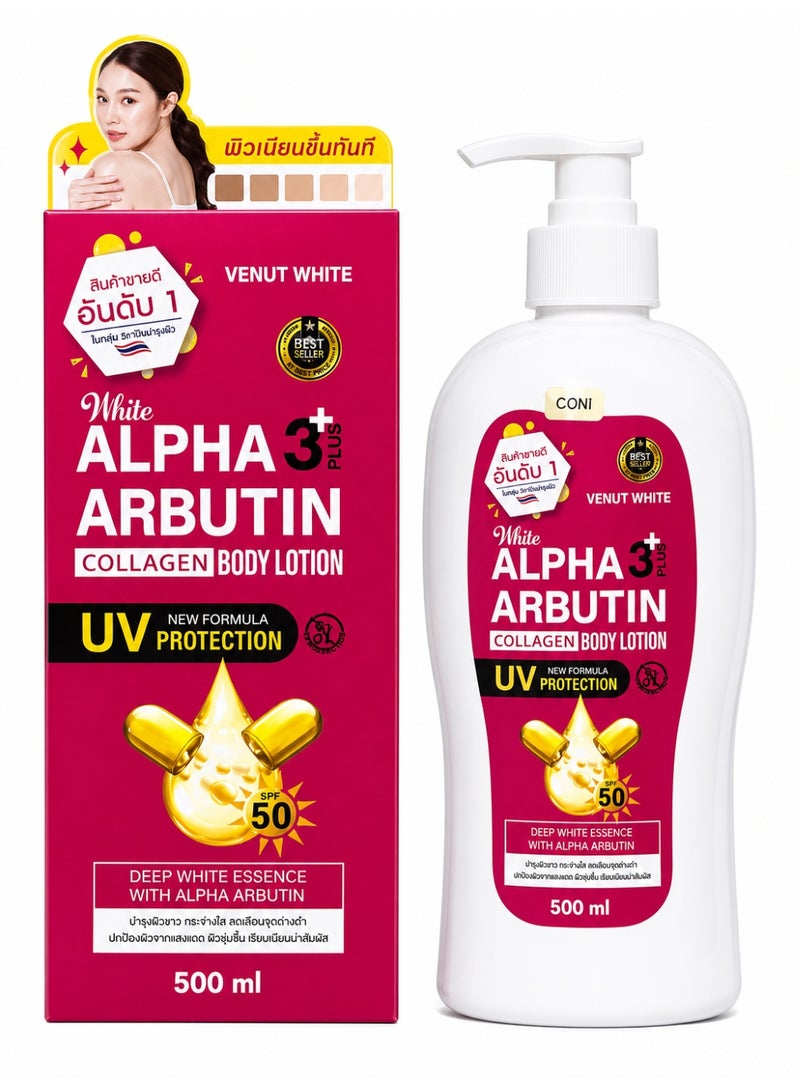 3+ Plus Collagen Body Lotion SPF 50 UV Protection 500ml