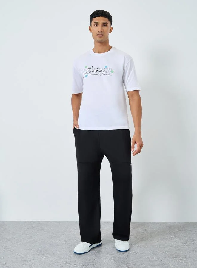 Styli Oversized Graphic Print Jersey T-Shirt