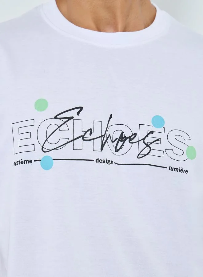 Styli Oversized Graphic Print Jersey T-Shirt