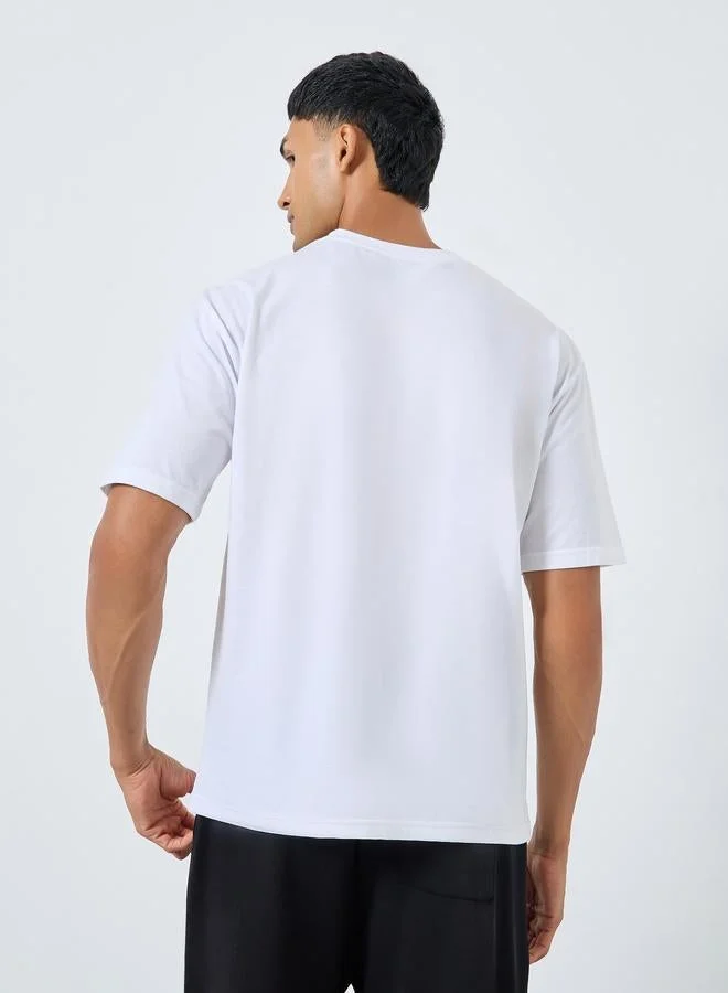 Styli Oversized Graphic Print Jersey T-Shirt