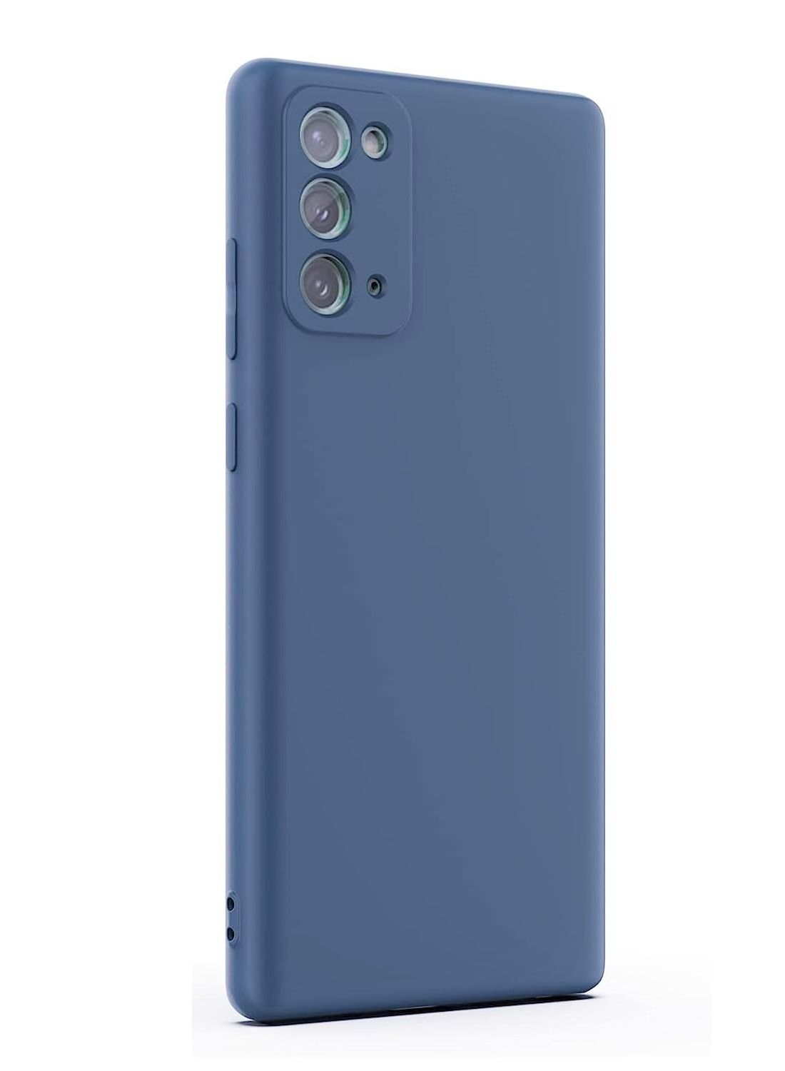 BORTONY Samsung Galaxy Note 20 Case Soft Liquid Silicone with Inside Microfiber Lining Camera Protective Back Cover