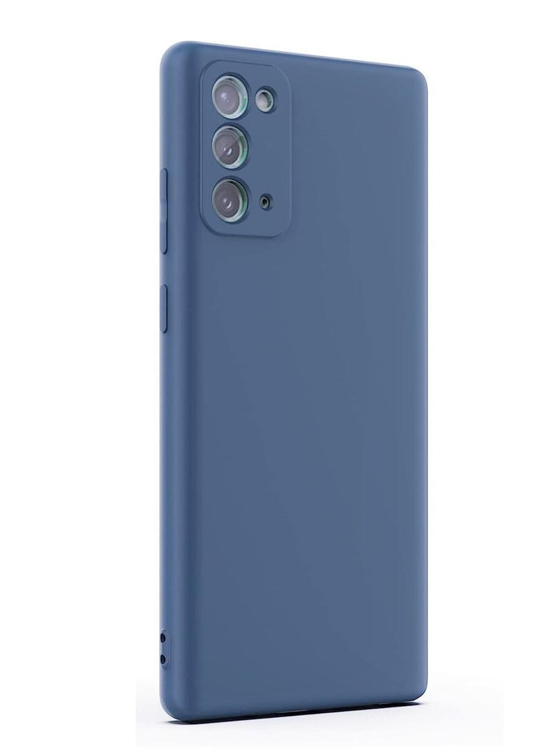 BORTONY Samsung Galaxy Note 20 Case Soft Liquid Silicone with Inside Microfiber Lining Camera Protective Back Cover - Image 1