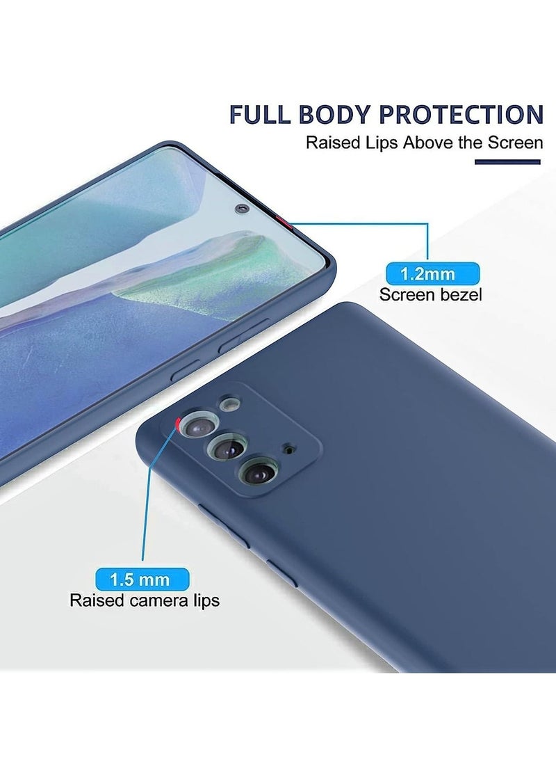 BORTONY Samsung Galaxy Note 20 Case Soft Liquid Silicone with Inside Microfiber Lining Camera Protective Back Cover - Image 3