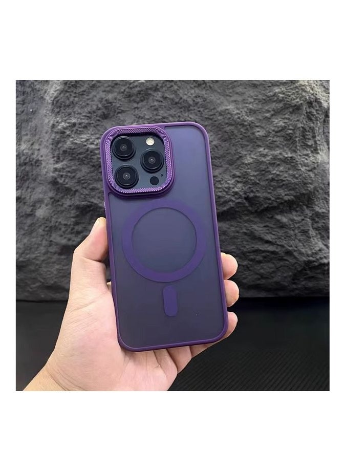 For iPhone 14 Plus Case Magnetic Translucent Matte Phone Cases [Compatible with MagSafe] Thin Slim Fit Shockproof Bumper Hard Protective Cover for Women Men Girls. - Image 3