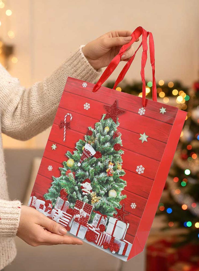 Trentor Christmas Tree with Ornaments Design Gift Bag 26x10x32 cm - Image 2