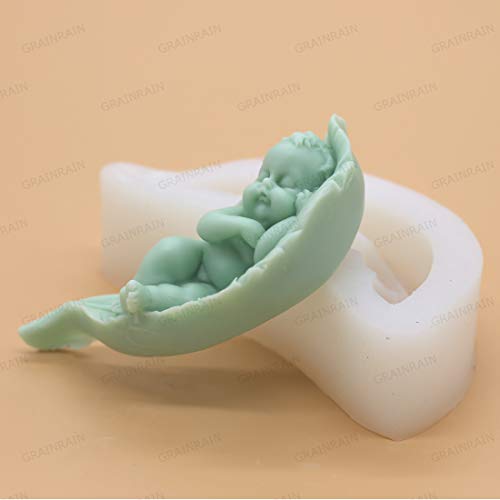 Grainrain Soap Mold Silicone Craft Baby Soap Making Mould Candle Resin DIY Handmade Mold (12288) - Image 4