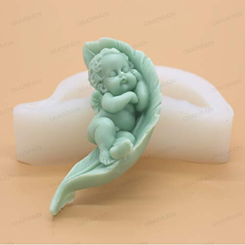 Grainrain Soap Mold Silicone Craft Baby Soap Making Mould Candle Resin DIY Handmade Mold (12288) - Image 2
