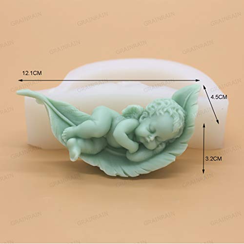 Grainrain Soap Mold Silicone Craft Baby Soap Making Mould Candle Resin DIY Handmade Mold (12288) - Image 3