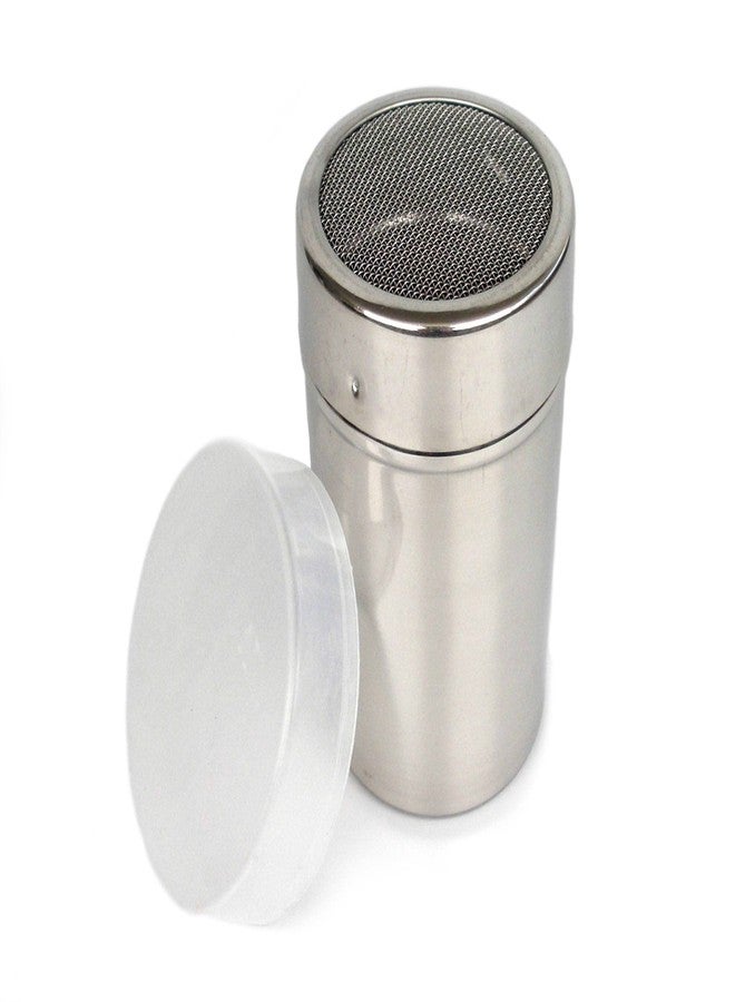 Tredoni 12oz Stainless Steel Powder Duster Dispenser+Lid, Smart Cap-Lock, 350ml Icing Sugar/Flour/Cinnamon/Cocoa Duster Dredger Shaker - Image 2
