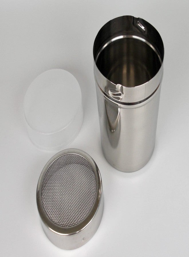 Tredoni 12oz Stainless Steel Powder Duster Dispenser+Lid, Smart Cap-Lock, 350ml Icing Sugar/Flour/Cinnamon/Cocoa Duster Dredger Shaker - Image 5