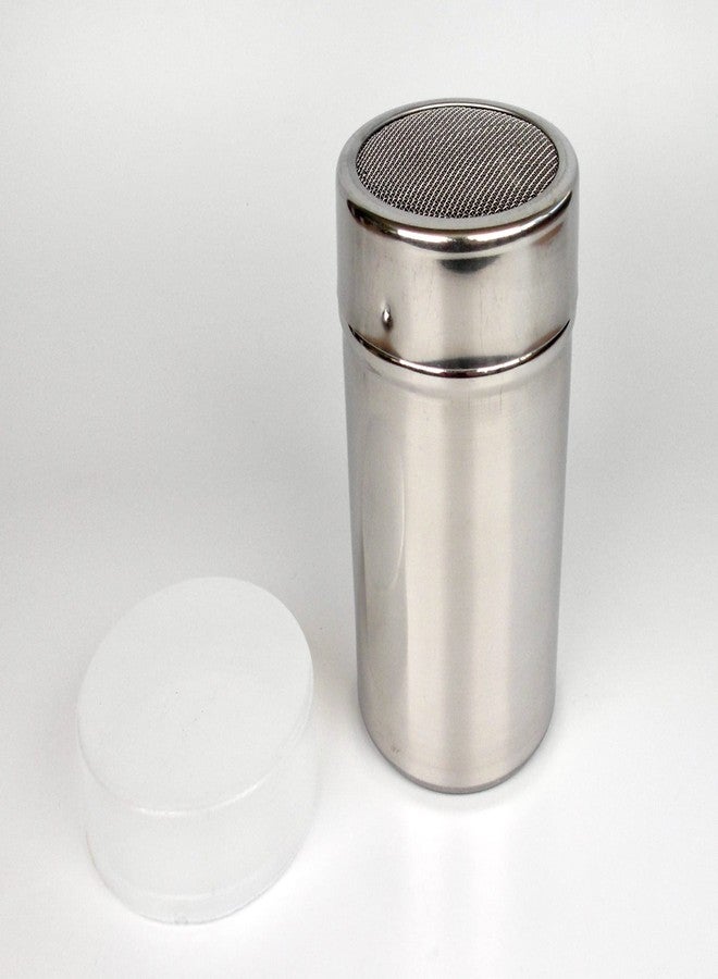 Tredoni 12oz Stainless Steel Powder Duster Dispenser+Lid, Smart Cap-Lock, 350ml Icing Sugar/Flour/Cinnamon/Cocoa Duster Dredger Shaker - Image 4