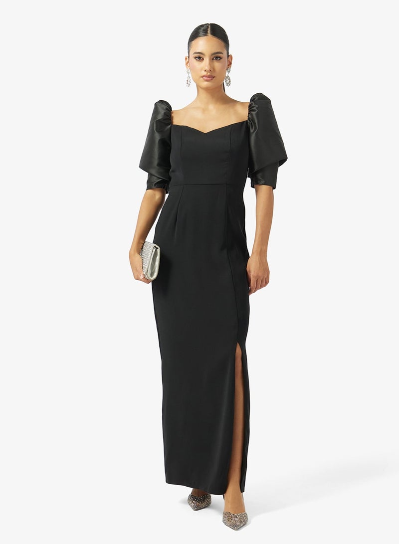 Iyra Puff Sleeve Sweetheart Neck Dress - Image 5