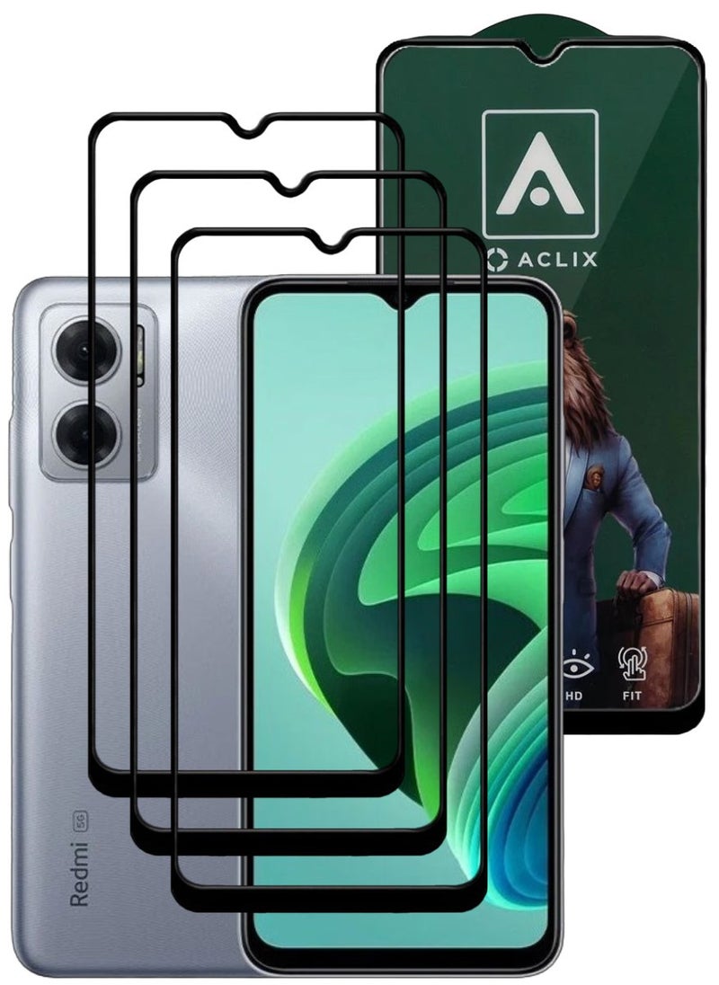 ACLIX 3 Pieces Antistatic ESD Dustproof Premium Quality High Definition Tempered Glass Screen Protector Designed For Xiaomi Redmi Note 11E - Image 1