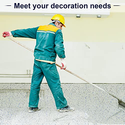 Timtin 1400 G/ 3.08 Lb Blend Color Chips Concrete Floor Coatings Decorative Paint Flakes for Walls Garage Floor Paint Interior Exterior Floors (Black, White, Blue, Gray) - Image 4
