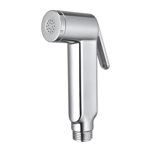 ENICET ABS Health Faucet Gun for Toilet, Chrome Finish, Without Hose, Splash Free Design, Smooth Lever, Jet Spray, Bidet Spray for Toilet, Bathroom Accessories (HELFO Gun) - Image 1