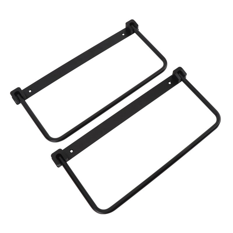 Foldable RV Shoe Rack Black Aluminum Alloy Space Saving Design - RV Wall Mounted Shoe Organizer Suitable for Different Shoes for Caravans Travel Trailers Yachts - Image 2