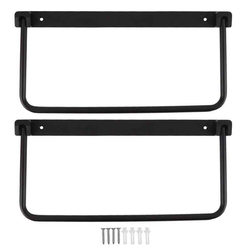 Foldable RV Shoe Rack Black Aluminum Alloy Space Saving Design - RV Wall Mounted Shoe Organizer Suitable for Different Shoes for Caravans Travel Trailers Yachts - Image 1