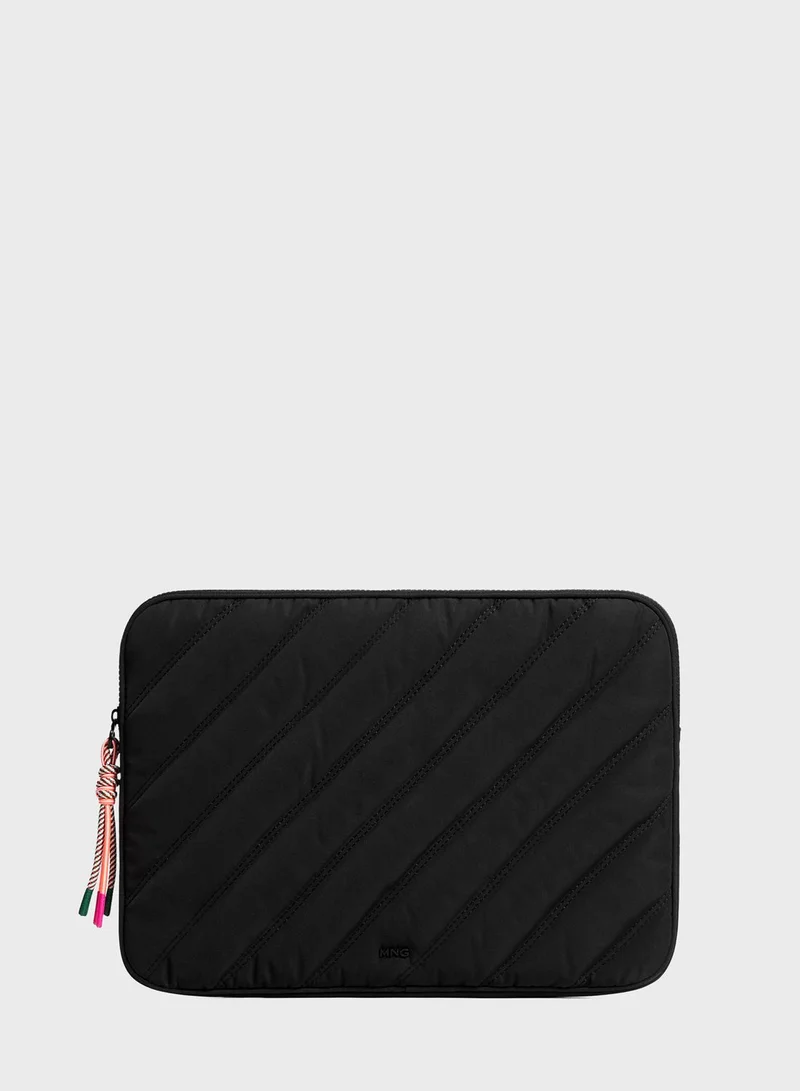 MANGO Padded Laptop Case With Knot