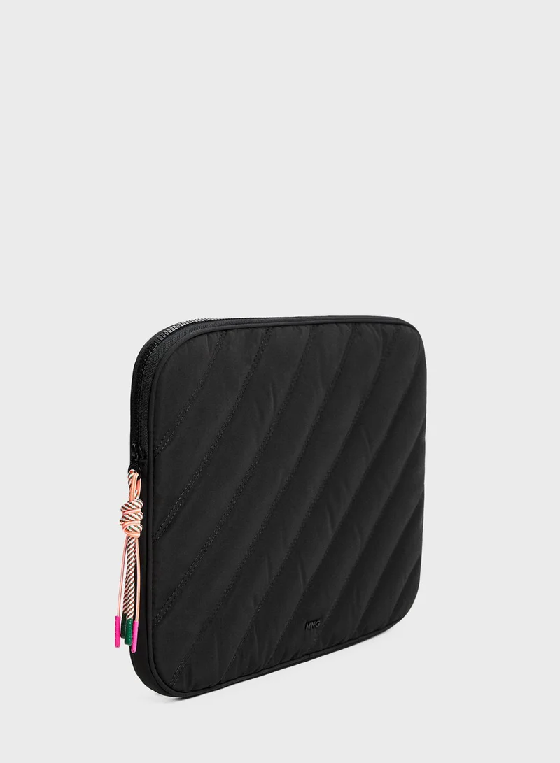 MANGO Padded Laptop Case With Knot