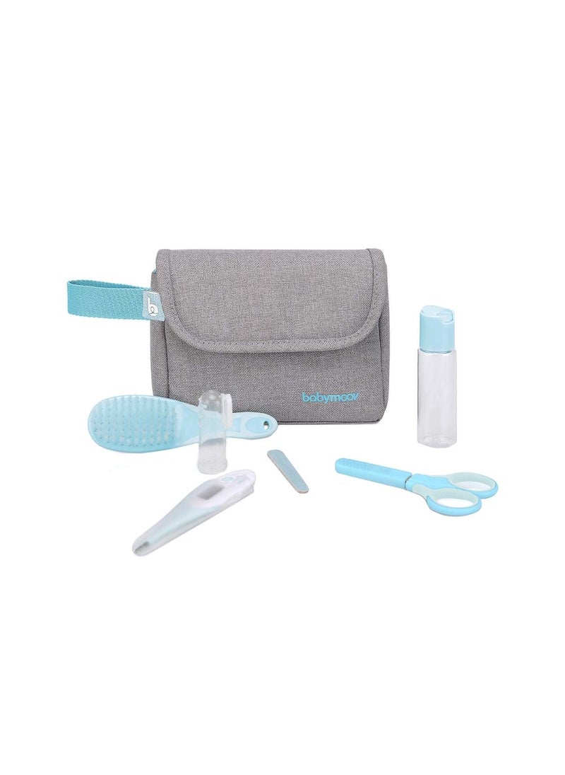 babymoov Compact Grooming 7-Piece Set, Complete Grooming Essentials, Compact And Portable Design, Each Tool Is Designed With Safety, Easy To Clean, Stylish And Functional Case  - Image 1