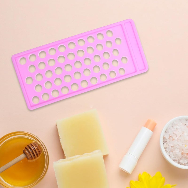 PRETYZOOM DIY Lip Balm Filling Tray and Spatula Set 2pcs with 5g Pp Lipstick Tubes Mold, Purple Lip Balm Making Supplies for Home Cosmetic Craft - Image 5