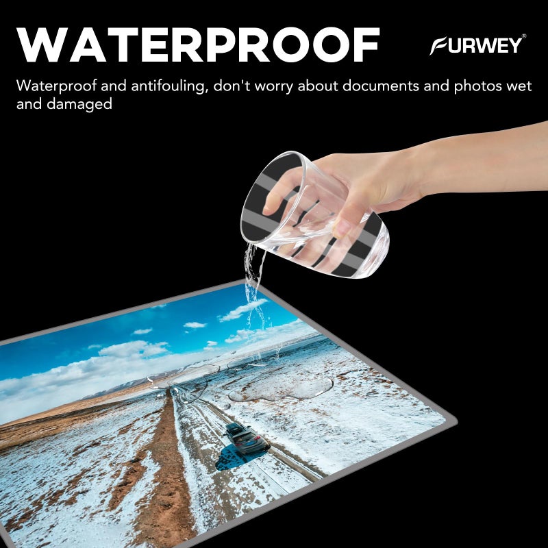 FURWEY 600 Pack Laminating Sheets, 3 Mil, 9 x 11.5 Inches Thermal Laminating Pouches Lamination Sheet Paper for Laminator, Clear, Letter Size, Office and School Supplies - Image 2