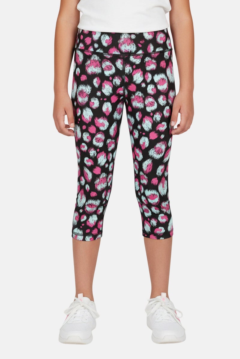 UNDER ARMOUR Kids Girl Fitted Training Leggings, Multicolor - Image 1