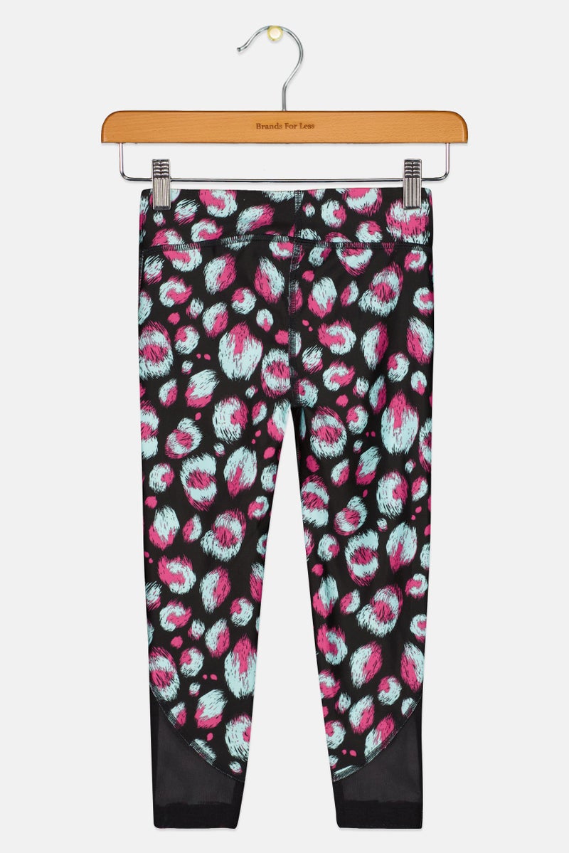 UNDER ARMOUR Kids Girl Fitted Training Leggings, Multicolor - Image 2